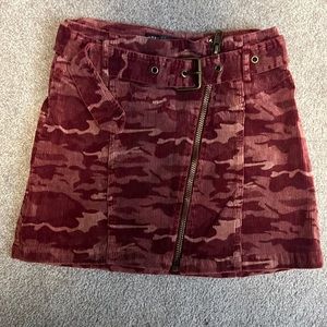 Mini pink camo skirt